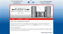 Desktop Screenshot of eddiesmodernapplianceservice.com